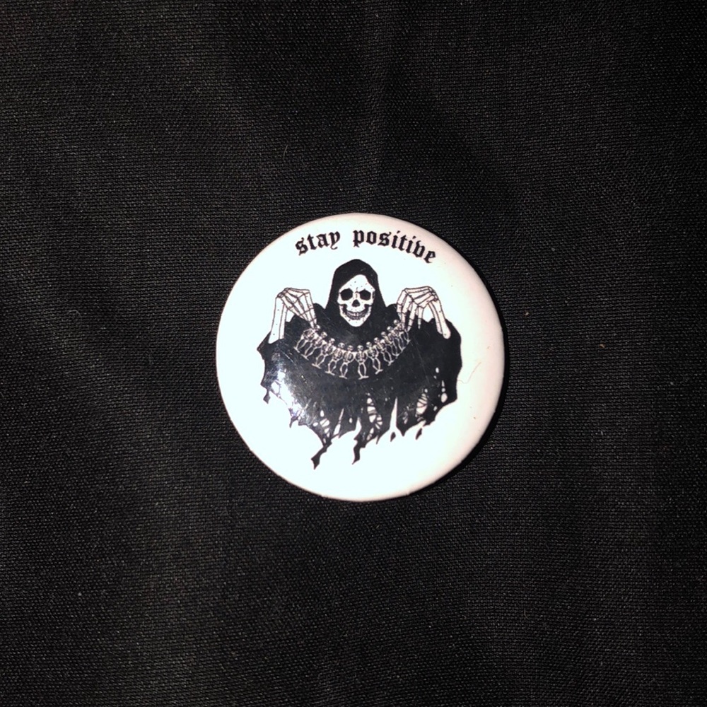 stay positive pin